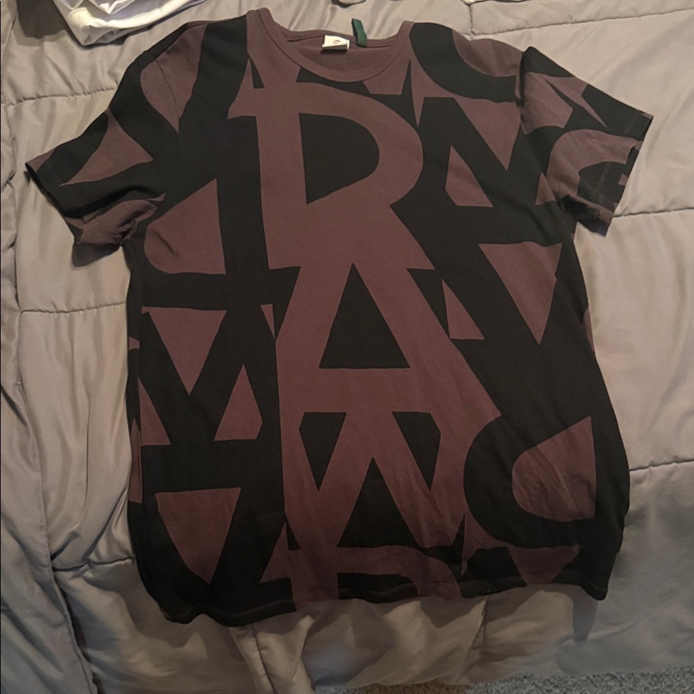 Black and Brown Graphic Men's Shirt